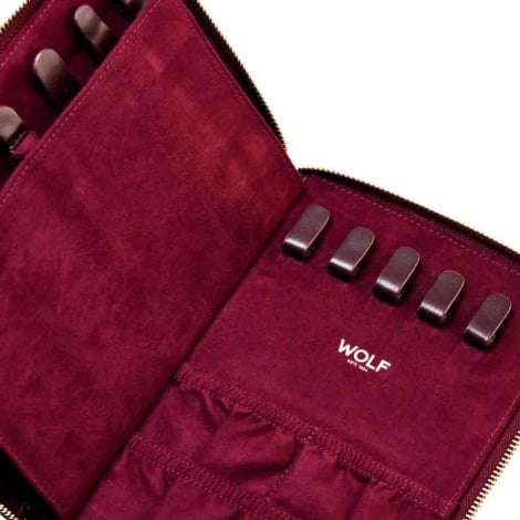 Portefeuille de Bijoux Wolf 1834 - Bella Jewellery Portfolio - Bordeaux