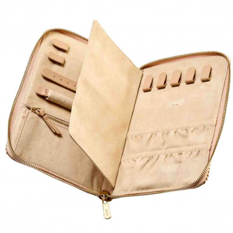 Portefeuille de Bijoux Wolf 1834 - Bella Jewellery Portfolio - Mocha