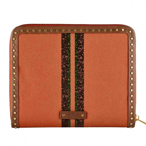 Portefeuille de Bijoux Wolf 1834 - Ida Travel Zip Jewellery Portfolio - Orange