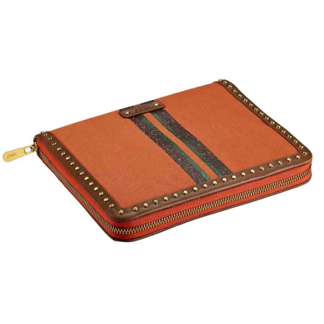 Portefeuille de Bijoux Wolf 1834 - Ida Travel Zip Jewellery Portfolio - Orange