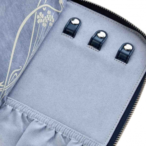 Portefeuille de Bijoux Wolf 1834 - Wolf X Liberty Travel Jewellery Portfolio - Bleu