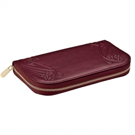 Portefeuille de Bijoux Wolf 1834 - Wolf X Liberty Travel Jewellery Portfolio - Bordeau