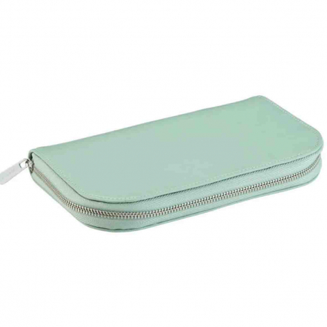 Portefeuille de Bijoux Wolf 1834 - Wolf X Liberty Travel Jewellery Portfolio - Vert Pastel