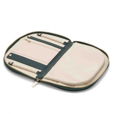 Portefeuille de Bijoux Wolf 1834 - Zoe Portfolio - Forest Green