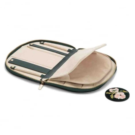 Portefeuille de Bijoux Wolf 1834 - Zoe Portfolio - Forest Green