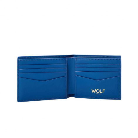 Portefeuille Wolf 1834 - Signature - Bleu