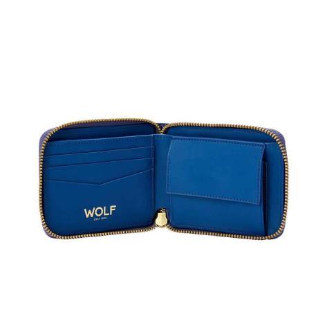 Portefeuille Zipp Wolf 1834 - Signature - Bleu