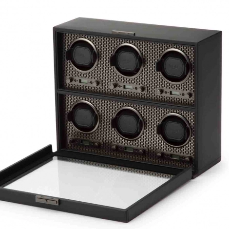 Remontoir Montre Wolf 1834 - AXIS 6 Piece Winder - Powder Coat