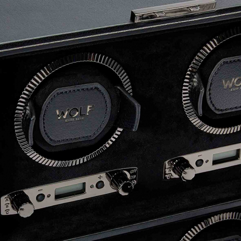 Remontoir Montre Wolf 1834 - British Racing 4 PC Watch Winder