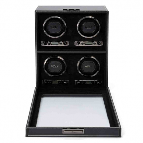 Remontoir Montre Wolf 1834 - British Racing 4 PC Watch Winder