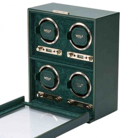 Remontoir Montre Wolf 1834 - British Racing 4PC Watch Winder