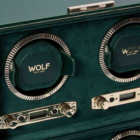 Remontoir Montre Wolf 1834 - British Racing 4PC Watch Winder