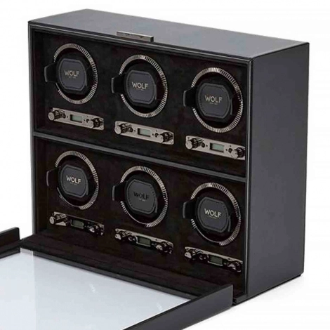 Remontoir Montre Wolf 1834 - British Racing 6 Pcs Watch Winder