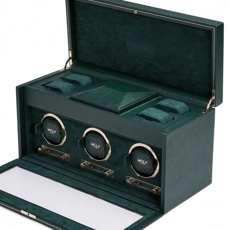 Remontoir Montre Wolf 1834 - British Racing Triple Watch Winder