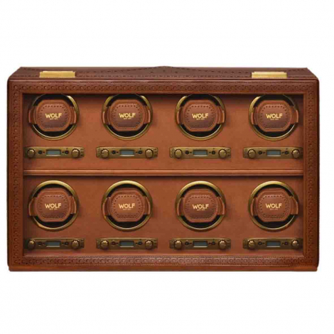 Remontoir Montre Wolf 1834 - Brogue 8 Piece Watch Winder - Marron Brun