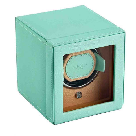 Remontoir Montre Wolf 1834 - Cub winder with cover - Vert et P�che