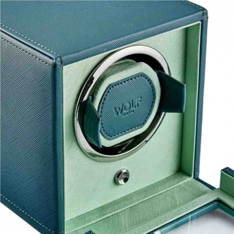 Remontoir Montre Wolf 1834 - Cub winder with cover - Vert et Turquoise
