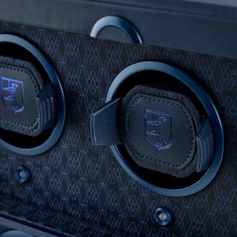 Remontoir Montre Wolf 1834 - Earth 6 Piece Watch Winder - Midnight Blue