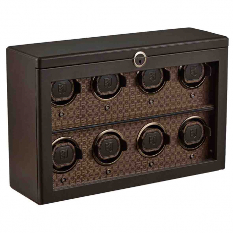 Remontoir Montre Wolf 1834 - Earth 8 Piece Watch Winder - Coffee