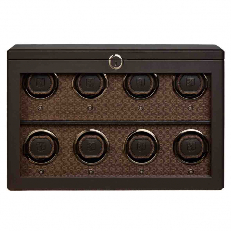Remontoir Montre Wolf 1834 - Earth 8 Piece Watch Winder - Coffee