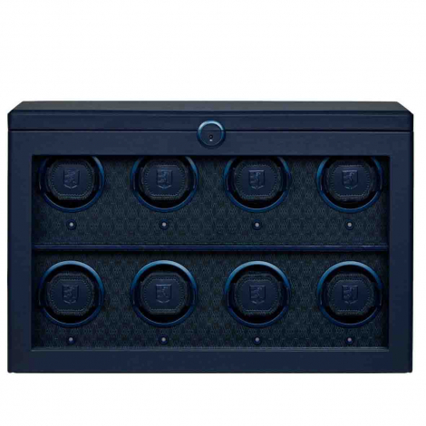 Remontoir Montre Wolf 1834 - Earth 8 Piece Watch Winder - Midnight Blue