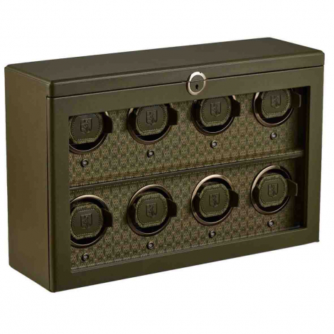Remontoir Montre Wolf 1834 - Earth 8 Piece Watch Winder - Olive � combiner