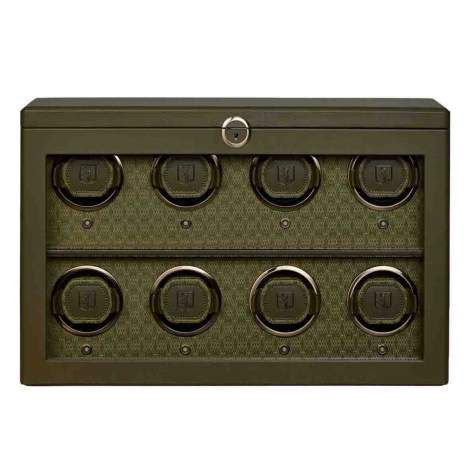 Remontoir Montre Wolf 1834 - Earth 8 Piece Watch Winder - Olive