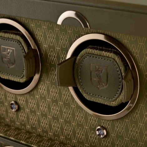 Remontoir Montre Wolf 1834 - Earth 8 Piece Watch Winder - Olive