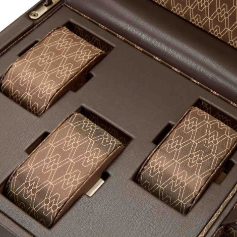 Remontoir Montre Wolf 1834 - Earth Double Watch Winder - Coffee