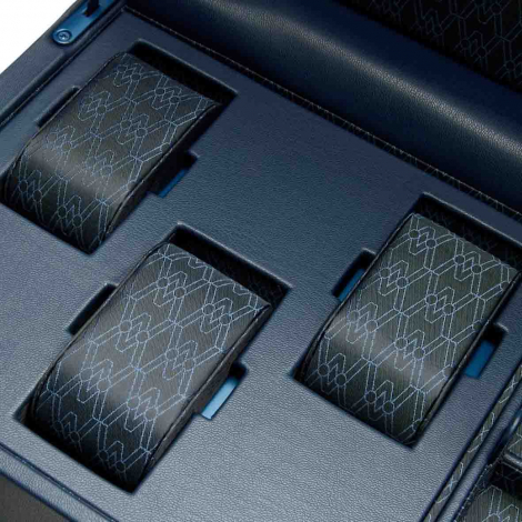 Remontoir Montre Wolf 1834 - Earth Double Watch Winder - Midnight blue