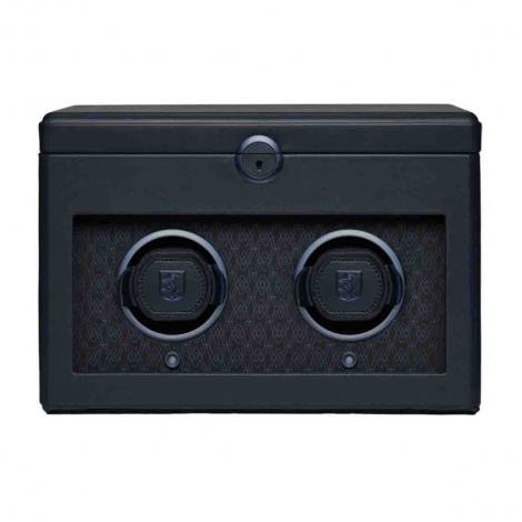 Remontoir Montre Wolf 1834 - Earth Double Watch Winder - Midnight blue