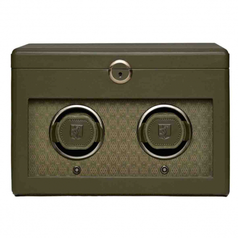 Remontoir Montre Wolf 1834 - Earth Double Watch Winder - Olive