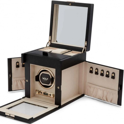 Remontoir Montre Wolf 1834 - Palermo Single Winder With Jewellery Storage