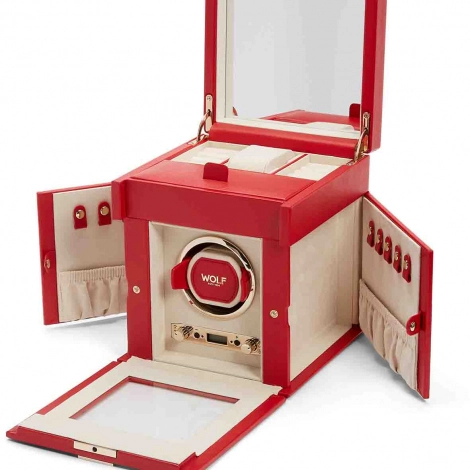 Remontoir Montre Wolf 1834 - Palermo Single Winder With Jewellery Storage