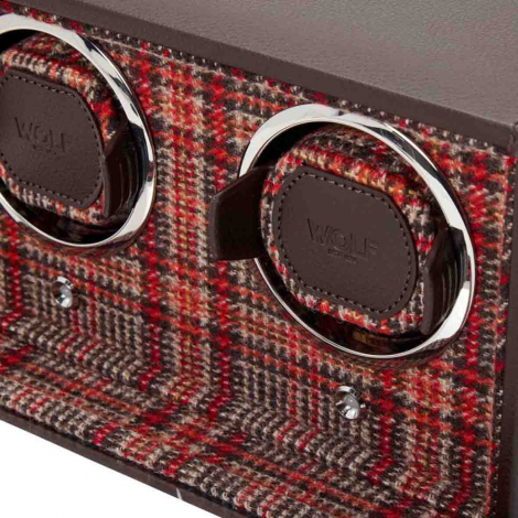 Remontoir Montre Wolf 1834 - WM Brown Double Watch Winder - Marron