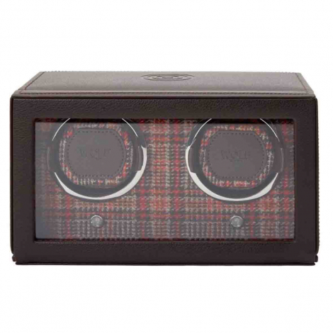 Remontoir Montre Wolf 1834 - WM Brown Double Watch Winder - Marron