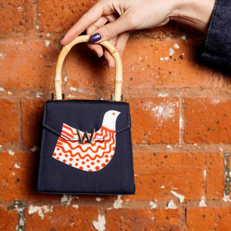 Sac  main avec anse Wolf 1834 - Evie Small Bag - Bleu Marine