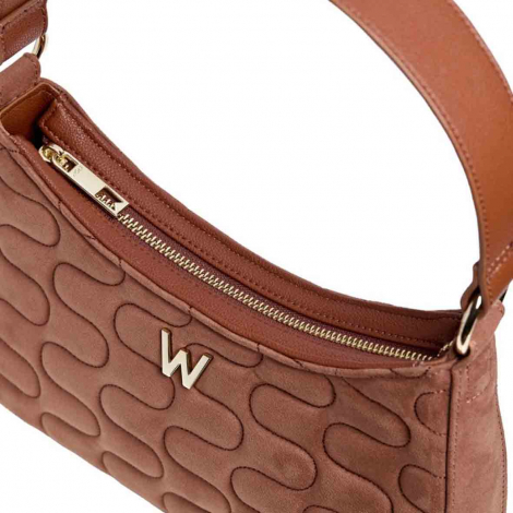 Sac bandoulire Mimi Swirl avec charpe Wolf 1834 - Marron