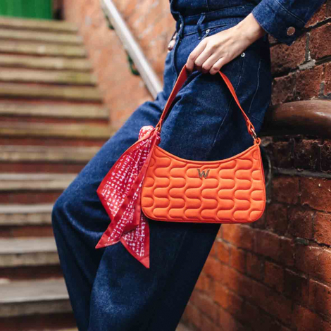 Sac bandoulire Mimi Swirl avec charpe Wolf 1834 - Rouge