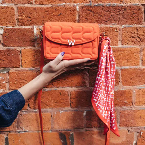 Sac bandoulire Mimi Swirl avec charpe Wolf 1834 - Rouge