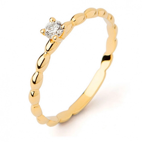 Solitaire diamant 0.10 ct serti de 4 griffes