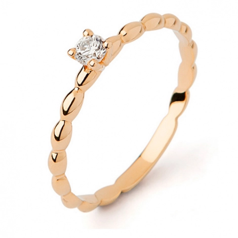 Solitaire diamant 0.10 ct serti de 4 griffes
