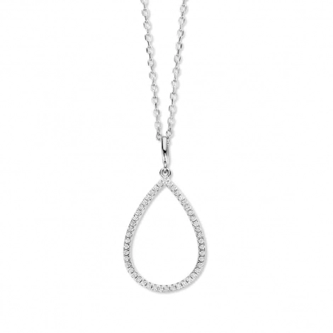 Collier Argent et oxyde de zirconium  - Naiomy