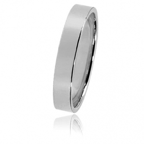 Alliance Bonheur en platine large de 3.5 mm