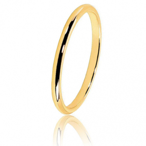 Alliance Demi Jonc en or jaune large de 1.5 mm