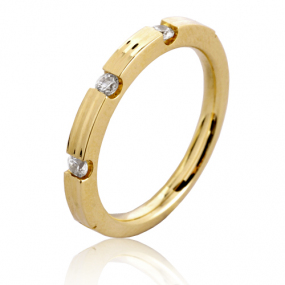 Alliance diamant 0.15 ct