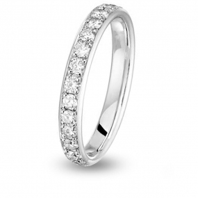 Alliance Diamant Jonc Parisien demi tour