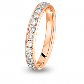 Alliance Diamant Jonc Parisien demi tour