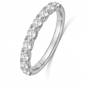 Alliance diamant taille Ovale