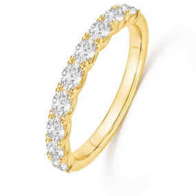 Alliance diamant taille Ovale